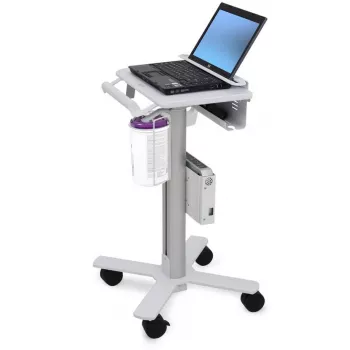 Ergotron StyleView SV10 ratiņi klēpjdatoram - medicīniski - metāls - balts, alumīnijs - ekrāns līdz 43,2 cm (17 inch) (SV10-1100-0)