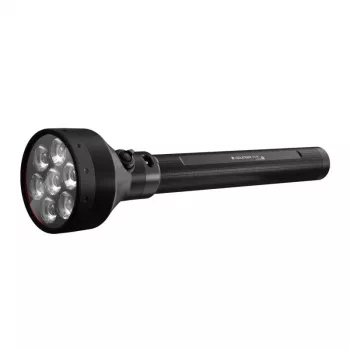 Rokas laterna Ledlenser P21R Melna uzlādējama LED, 1000 lm, IP68, 32700 akumulators, 1100 m stars