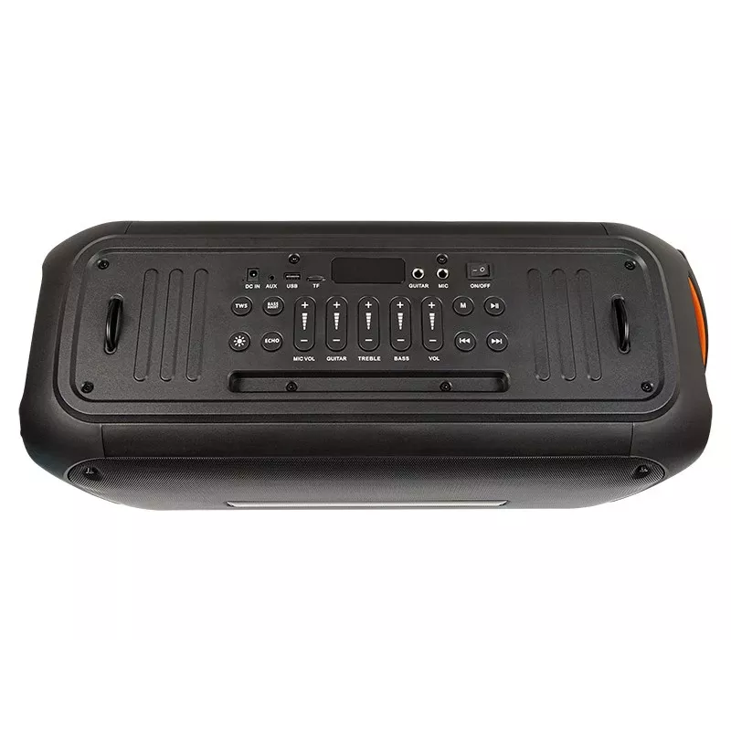 BLOW DJBOX 30-392# Bluetooth skaļrunis 250 W ar tālvadības pulti un mikrofonu, USB, microSD, AUX, TWS, iebūvēts akumulators, melns