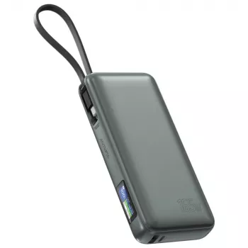 Power bank 4smarts 541603 — Li-Ion 20000 mAh, USB-C + USB-A, 165W kopējā jauda, 5A, pelēks