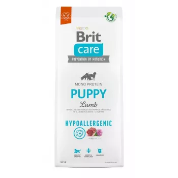 Brit Care Hipalerģisks Kucēns Jērs & Rīsi 12 kg – sausa barība visām šķirnēm