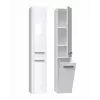 Bathroom cabinet NEL IV 31x30x174 cm, balts, spīdīgs