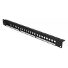 Patchpanel Extralink 24-portu U/UTP (UTP) modulārais, 1U, melns, 482.6 mm platums