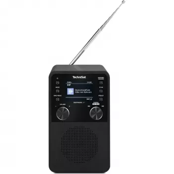 Digitālais radio TECHNISAT DigitRadio 317 — melns, FM un DAB+ uztvērējs