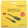 Videokabeļa adapteris DeLOCK 85260 USB Type-C HDMI 3 m Melns