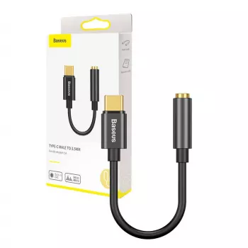 Pārejas adapteris Baseus CATL54-01 Type-C uz 3.5mm, melns