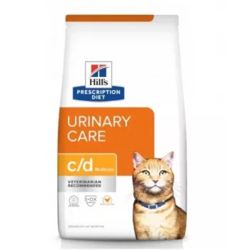 HILL'S PRESCRIPTION DIET Feline c/d Urinary Care Multicare Sausā barība kaķiem ar vistu 8 kg