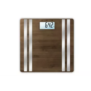 Medisana BS 552 elektroniskie personīgie svari — sudraba bambusa virsma, maks. 180 kg, 100 g precizitāte, Bluetooth, ĶMI, ķermeņa sastāvs