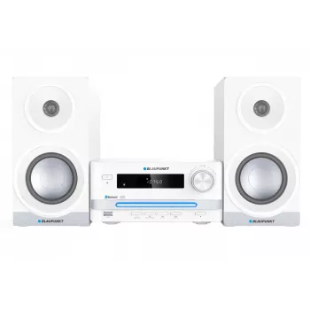 Mājas audio mikro sistēma BLAUPUNKT MS16BT 15 W, CD/USB/MP3, Bluetooth, FM RDS, Balta