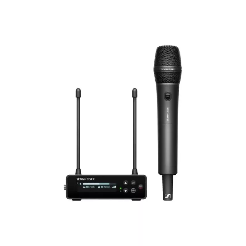 Sennheiser EW-DP 835 SET (R4-9) - kameras komplekts ar miniatūru raidītāju un rokas mikrofonu ar MMD 835 kapsulu, 552-608 MHz