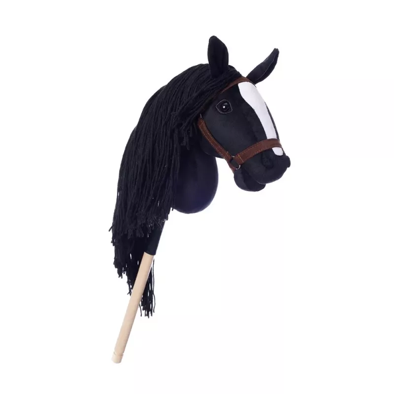 Zirgs uz kociņa HOPPIHORSE Hobby Horse A3 melns