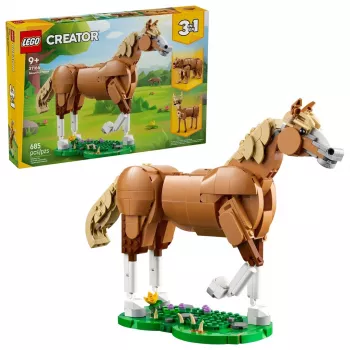 Konstruktors LEGO Creator 3-in-1 Lielisks Zirgs 31166 — 685 gabali, 9+ gadiem, modeļa izmērs 80×240×230 mm
