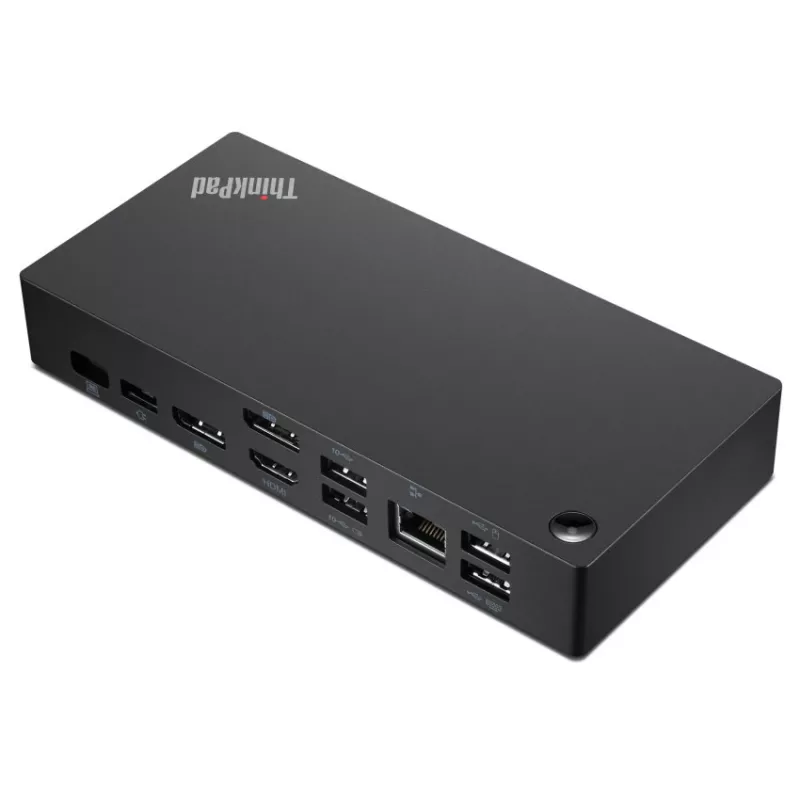 Lenovo ThinkPad Universāls USB-C dokstacija, vadu, USB 3.2 Gen 1 (3.1 Gen 1) Type-C, melna