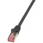 Logilink PrimeLine - Patch-Cable - RJ-45 (vīriešu) - RJ-45 (vīriešu) - 7,5 m - SFTP, PiMF - CAT 6 - presēts, gluds, bez halogēna - Melns (CQ2083S)