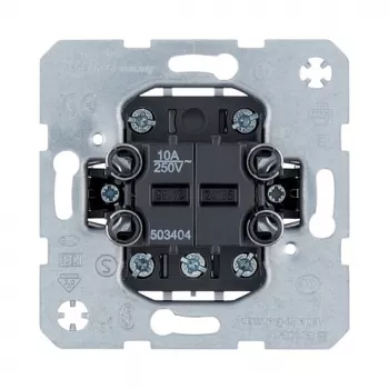 Slēdzis berker 503404, vienpola 10 A 250 V, metālisks apdare