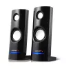2-virzienu vadu PC skaļruņi Audiocore AC860, 2.0 kanāli, 4 W RMS, USB barošana, 3.5 mm ieeja, melni