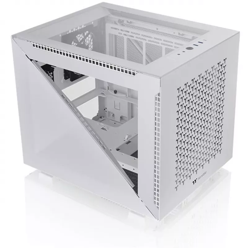 PC korpuss Thermaltake Divider 200 TG Air Snow Micro Tower Balts