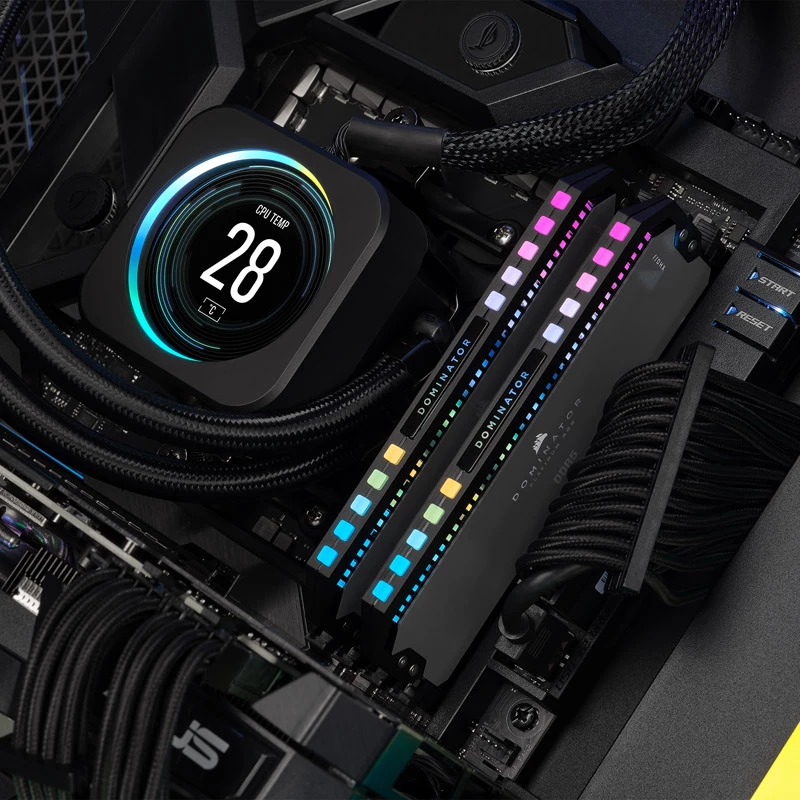 Corsair Dominator Platinum RGB DDR5-5600 CL36 AMD EXPO 32 GB (2x16 GB) Dual-Kit, Pelēks