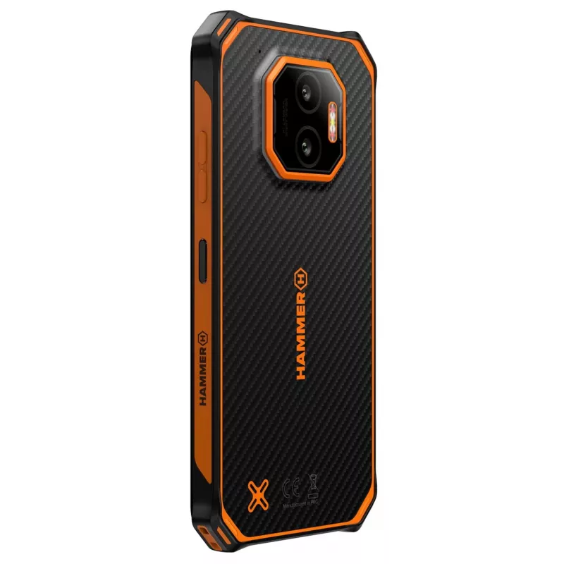 Viedtālrunis HAMMER Energy X2 — Android 15, MediaTek Helio G81, 6.1 collu 1560×720 IPS, 6 GB RAM, 128 GB, Dual SIM, 4G, 50 MP, 5000 mAh, IP68