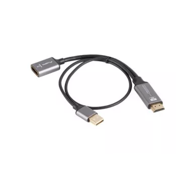 Adapter HDMI (vīrišķais) – DisplayPort (sieviešu) 4K 20 cm AD-HD-DP-0