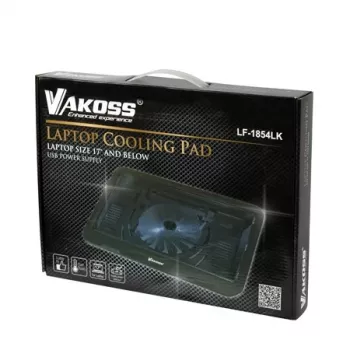 Vakoss LF-1854LK dzesēšanas paliktnis klēpjdatoriem 43.2 cm (17 inch) Melns