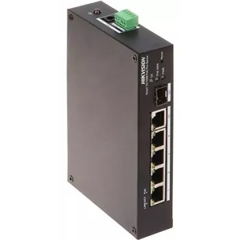 Pārvaldāms slēdzis Hikvision DS-3T1306P-SI/HS L2 PoE 5 porti 10/100