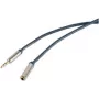 Audio kabelis ShiverPeaks SP30811-SLIM 0.75m 3.5mm Zils Hroms