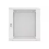 Lanberg sienas montāžas 19 inch 12U 600x600mm pelēks skapis ar stikla durvīm