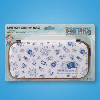 FR-TEC One Piece Bag Chibi pārnēsāšanas maciņš Nintendo Switch zili brūni baltā krāsā