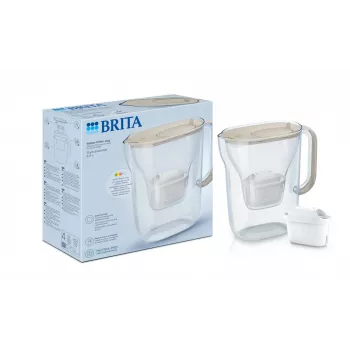 BRITA Style Essential ūdens filtrēšanas krūze 2,4 l, komplektā 1 MAXTRA Pro kasetne, smilšu krāsā