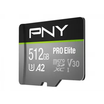 Atmiņas karte PNY 512GB microSDXC Class 10 P-SDUX512U3100PRO-GE