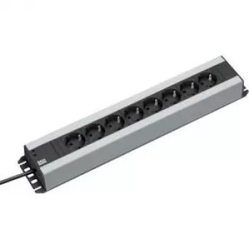 Pagarinātājs Bachmann 300.002 2m 12 Kontaktligzdas Melns Pelēks