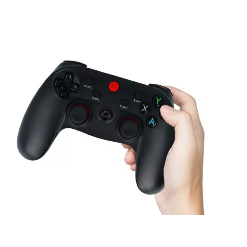 Bezvadu spēļu pults TechBite Flix — Bluetooth, ergonomisks dizains, uzlādējama baterija
