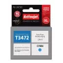Tintes kasetne ActiveJet AE-34CNX, saderīga ar Epson T3472, Ciāna, 14 ml, Augstas ražības (XL), 1 gab.