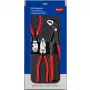 Knipex knaibles komplekts power pack ar 3 pulētiem plastmasas termoformētiem ieliktņiem