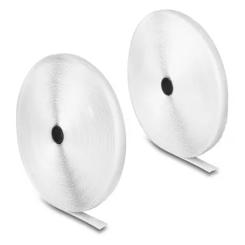 DeLOCK Heavy-duty lipīgās lentes komplekts 25 m x 20 mm balts