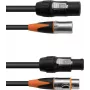 EUROLITE DT-2 DMX IP T-Con 3m DMX kabelis, 3-pin XLR, laikapstākļiem izturīgs