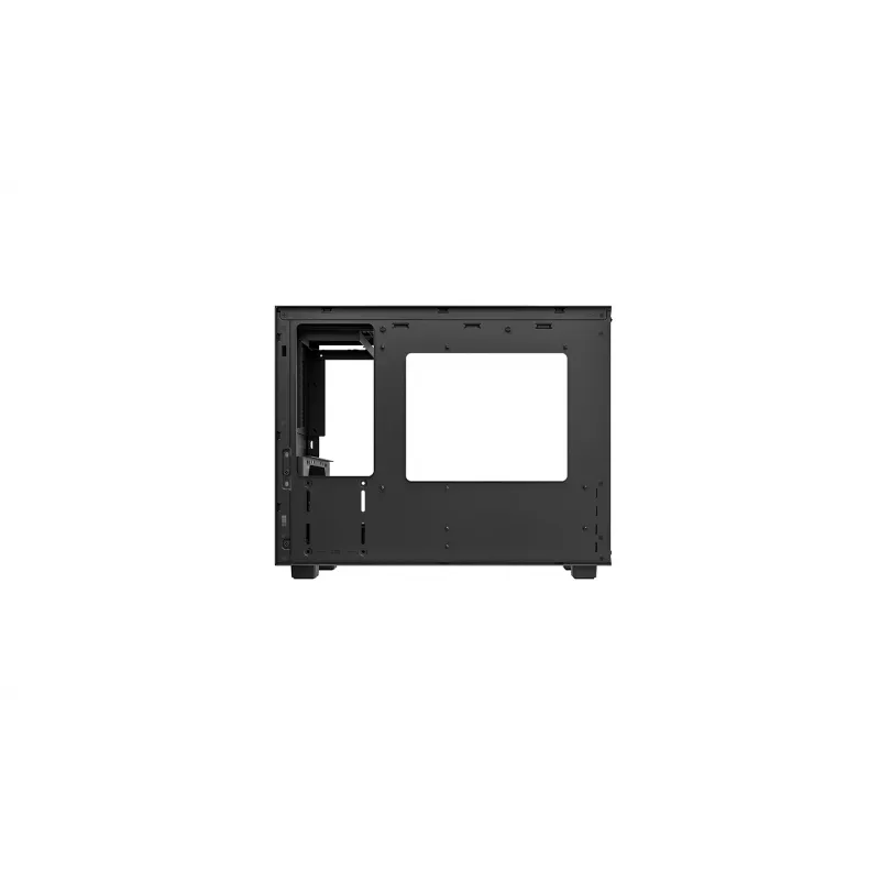 DeepCool CH160 PLUS R-CH160-BKNGM0-G kompakts (SFF) datora korpuss, Mini-ITX/Micro-ATX, rūdīts stikls, melns