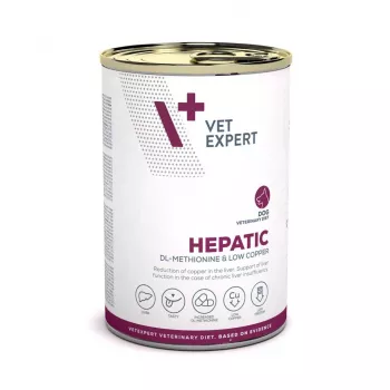 VETEXPERT Veterinary Diet Hepatic mitrs suņu barība aknu atbalstam, 400 g, gaļas garša