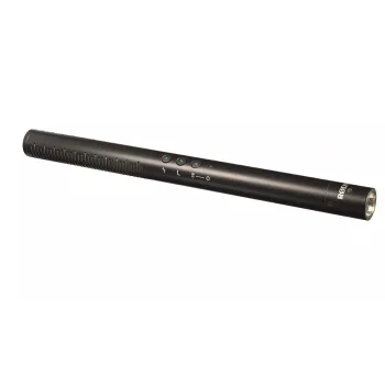 Virziena digitālā kameras mikrofons RØDE NTG-4+ — superkardioīds, 20–20000 Hz, -32 dB, 200 Ω, mini XLR, baterijas darbināms, 22×278 mm, 176 g, melns