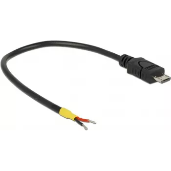 USB kabelis DeLOCK 0,15m Micro-USB B Melns
