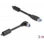 DeLOCK USB kabelis Type-A vīriešu uz Type-B vīriešu 90° leņķa 3 m