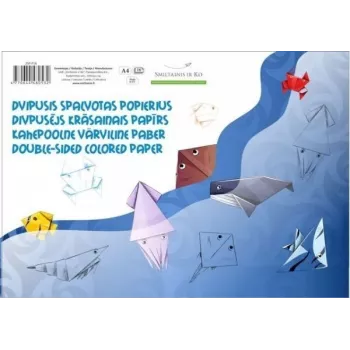 Papīrs SMLT krāsains, A4, 80 g, abpusējs, līmēts (16) 0708-303