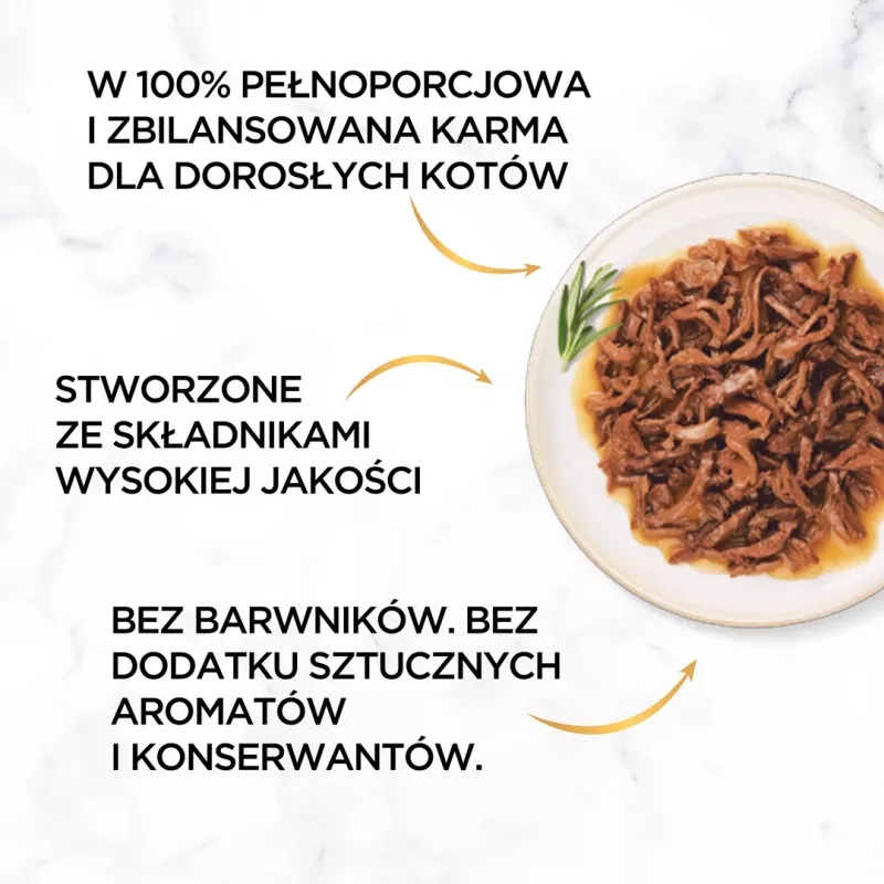 PURINA Gourmet Gold Succulent Delights Liellopu gaļa - slapjā kaķu barība - 85g