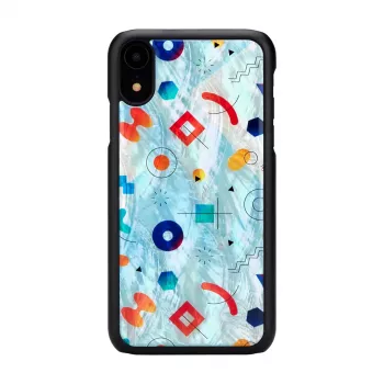 Aizsargmaciņš iKins iPhone XR — Melns Poppin Rock dizains