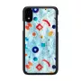 Aizsargmaciņš iKins iPhone XR — Melns Poppin Rock dizains