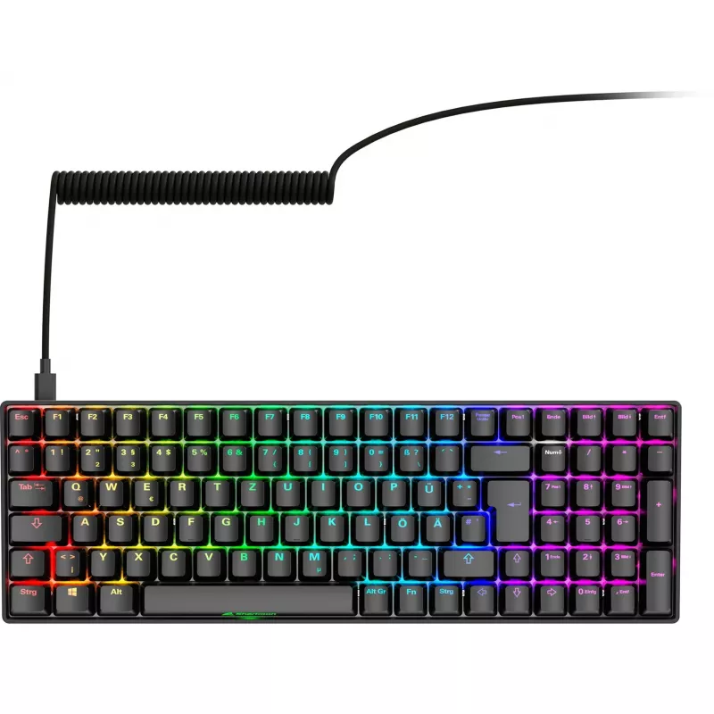 Sharkoon SGK50 S2 bezvadu spēļu tastatūra RF Wireless QWERTZ vācu