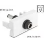 DELOCK Easy 45 DC strāvas pagarinājuma modulis — 5.5×2.5 mm ligzda uz 5.5×2.5 mm spraudni — modelis 90865