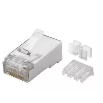 MicroConnect CON6AFTP modulārais RJ45 savienotājs Cat6a FTP, 100 gab.
