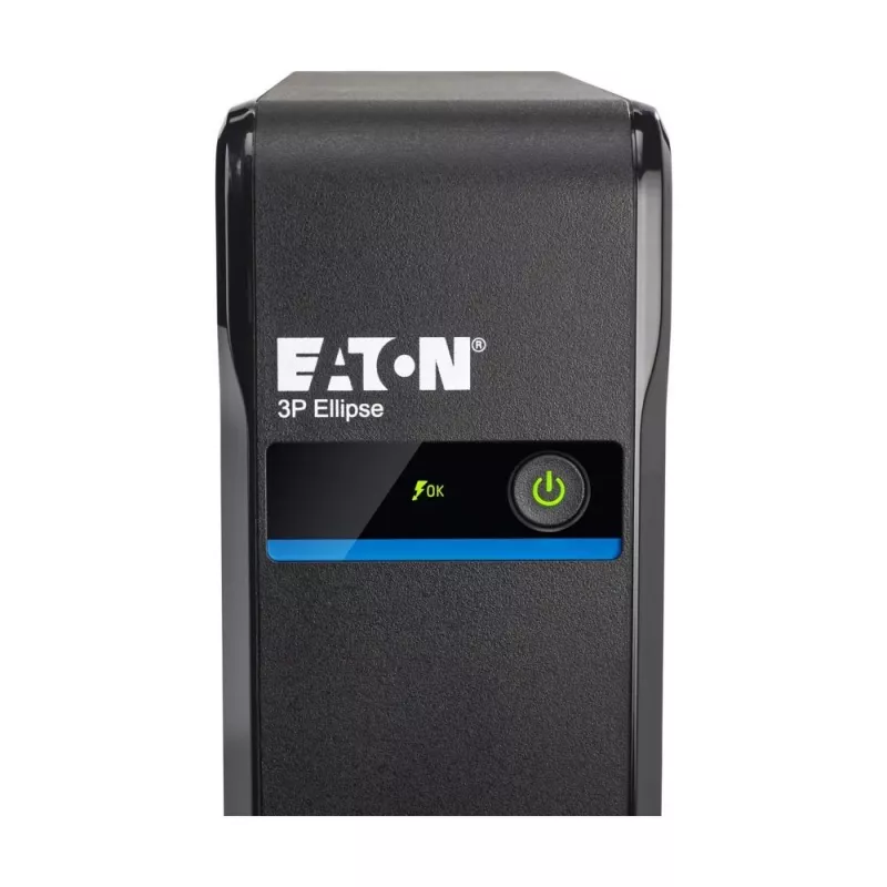 Nepārtrauktās barošanas avots Eaton 3P Ellipse 0.7 kVA (420 W), Standby, 4 AC kontaktligzdas, 7 Ah akumulators, Tornis, Melns